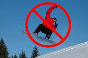 snowboarder grabbing air