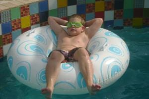 Boy in a Swimming Pool