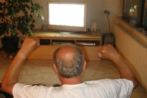 Man Watching TV